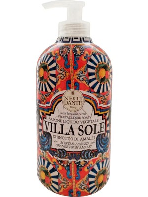 Nesti Dante Villa Sole Chinotto Di Amalfi Atioksidan Özellikli Acı Portakal Özlü Canlandırıcı Sıvı Sabun 500 ml