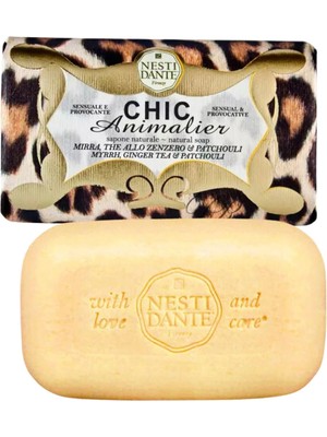 Nesti Dante Chic Animalier Bronze Paçuli ve Zencefil Kokusu Arındırıcı Vegan Bakım Sabun 250 gr