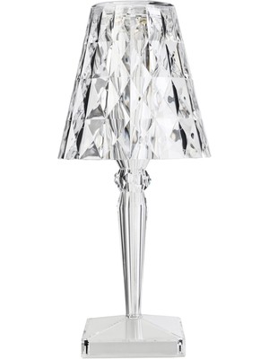 Kartell Big Battery Şeffaf Masa Lambası