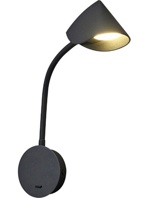 Bakara Collection Goa Siyah Alüminyum LED Aplik