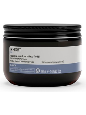 INSIGHT Blonde Cold Reflections Cam Kavanoz Soğuk Yansıma Saç Maskesi 400 ml