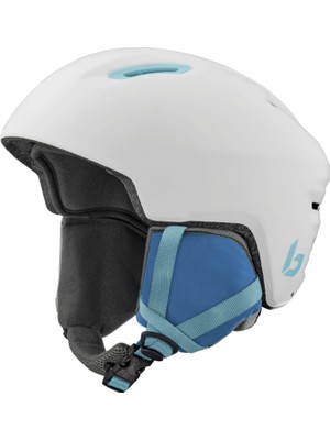 Bolle Atmos Youth Mat Beyaz/mavi Xs / Small Unisex Çocuk Kayak Kaskı