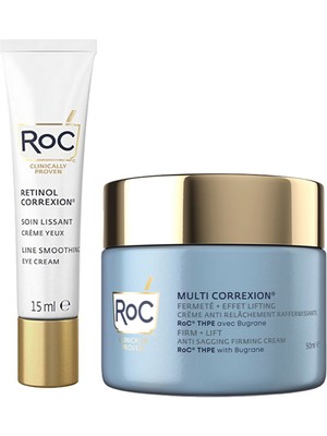 Roc Multi Correxion Antı-Sagging Yaşlanma Karşıtı Yüz Kremi 50 ml + Retinol Correxion Eye Kırışıklık Karşıtı Canlandırıcı Göz Kremi 15 ml