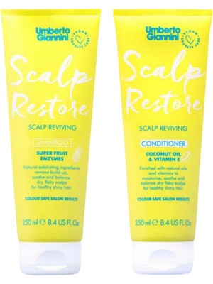 Umberto Giannini Scalp Restore Arındırıcı Şampuan ve Saç Kremi 2'li Bakım Seti