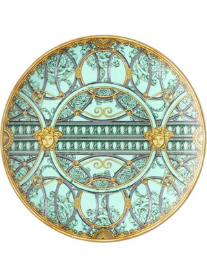 Versace Scala Palazzo Yeşil Porselen Pasta Tabağı 21 cm