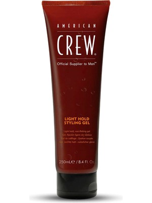 American Crew Light Hold Styling Gel Hafif Tutuşlu Erkek Saç Jölesi Parlaklık Veren Şekillendirici  250 ml