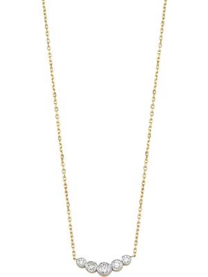 Rita Fine Jewelry Cluster Pırlantalı Kadın Altın Kolye