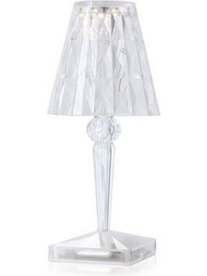 Kartell Battery Şeffaf Masa Lambası