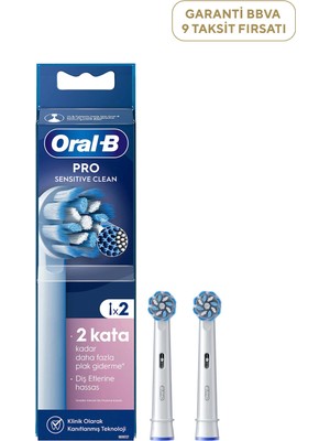 Oral-B Pro Sensitive Clean X-Filament 2'li Beyaz Şarjlı Diş Fırçası Yedek Başlığı