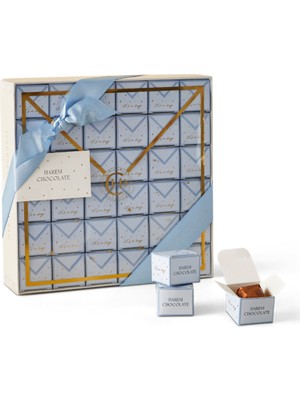 Harem Chocolate It's A Boy 72 Adet Cara Badem Bebek Çikolata Kutusu