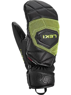 Leki Hs Wcr Coach 3D Junior Mitt Siyah Sarı Unisex Çocuk Kayak Eldiveni