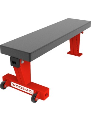 Wodeco Star Mat Kırmızı Düz Bench Sehpası