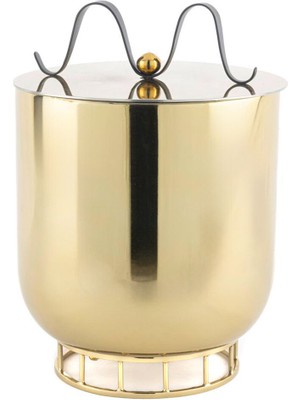 Mikasa Moor Gold Metal Siyah Kulplu Buz Kovası