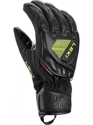 Leki Wcr C-Tech 3D Siyah Sarı Unisex Çocuk Kayak Eldiveni
