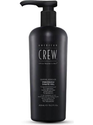 American Crew Precision Shave Gel Erkek Tıraş Jeli Şeffaf & Hassas Tıraş Için  Jel  450 ml