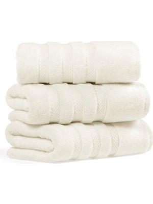 L’appartement Kinsey Aerocotton® Ivory Pamuklu Tekli El Havlusu 30 x 50 cm