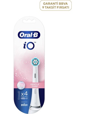 Oral-B Io Gentle Care 4'lü Yedek Başlığı ve Beyaz Diş Fırçası