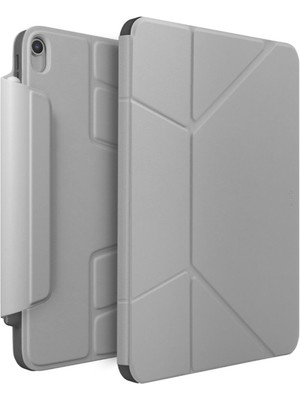 Uniq Ryze iPad Air 11 2024 Gri Standlı Katlanabilir Tablet Kılıfı