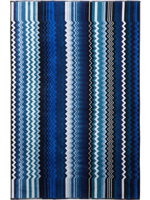 Missoni Home Giacomo Mavi Banyo Halısı