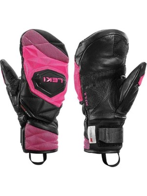 Leki Hs Wcr Venom 3D Junior Mitt Siyah Pembe Unisex Çocuk Kayak Eldiveni