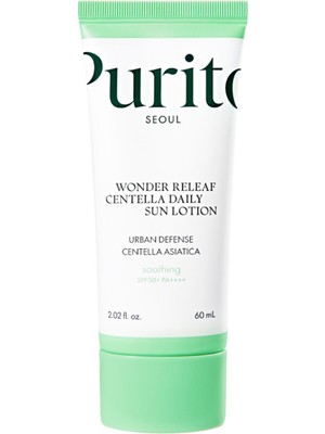 Purito Wonder Releaf Centella Daily Sun Lotion SPF50+ Pa++++ Serinletici Hafif Güneş Losyonu 60 ml