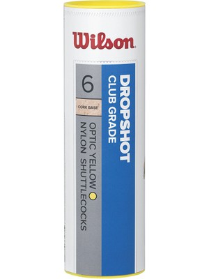 Wilson WRT6046YE Dropshot 6'lı Sarı Badminton Topu