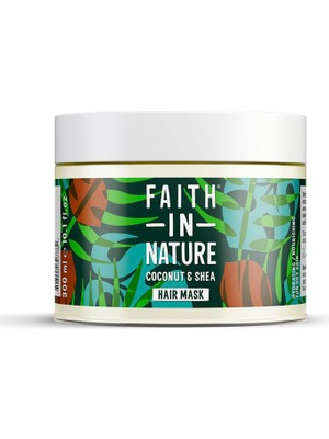Faith In Nature Hindistan Cevizi Shea Yağı Kuru Saç Tipleri Için Saç Bakım Maskesi