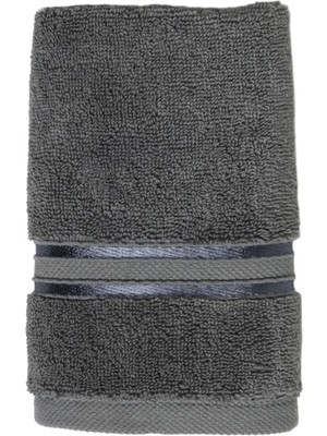 Qua Home Olite Gri Penye Pamuk El Havlusu 30 x 50 cm
