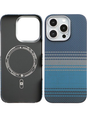 Deercase iPhone 16 Pro Max Magsafe Uyumlu Premium Karbon Fiber Telefon Kılıfı