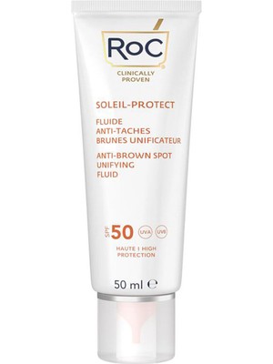 Roc Unified Fluid Anti-Borwn SPF50+ Leke Karşıtı Yüz Güneş Kremi 50 ml