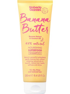 Umberto Giannini Banana Butter Kuru Saçlar Için Besleyici Gıda Şampuan 250 ml