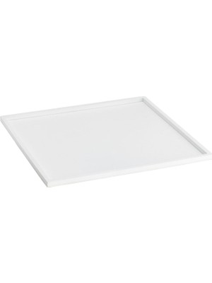 System Bathroom Accessories Beyaz Pirinç Kare Banyo Tepsisi