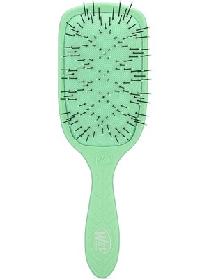 Wet Brush Go Green Paddle Detangler Yeşil Kalın Telli Saçlar Için Geniş Saç Fırçası