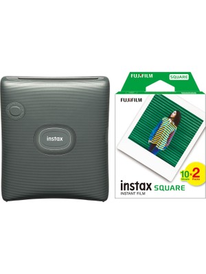Fujifilm Instax Sq Link Yeşil Ex D Akıllı Telefon Yazıcısı + 20'li Film
