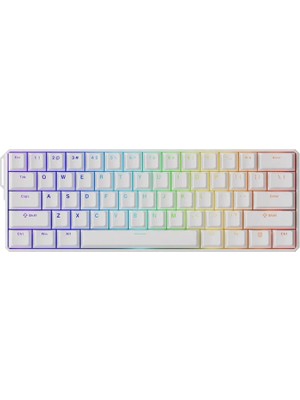 Akko Monsgeek FUN60 Ultra Shine-Through White Tmr Hall Effect Manyetik Switch Argb Hotswap Mekanik Gaming Klavye