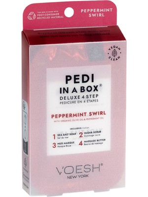 Voesh New York Pedi In A Box Deluxe Nane Şekeri 4 Adımlı Pedikür Seti