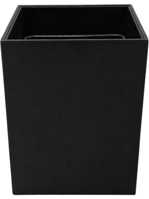 System Bathroom Accessories Siyah Kapaksız Çöp Kovası 3 Lt