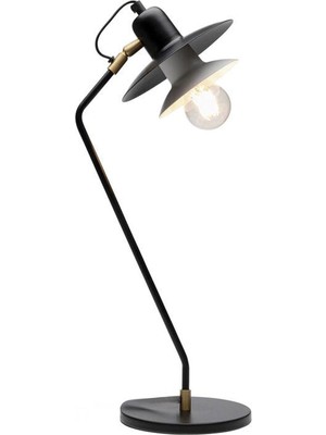 Kare Design Table Lamp Speaker Siyah Metal Masa Lambası