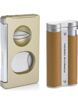 Porsche Design P36330/26 Kahve Puro Çakmak Kesici Seti