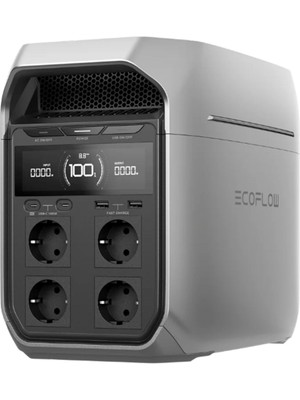 EcoFlow Delta 3 Plus 1024WH Kapasite 4X1800W (X-Boost 2400W) Çıkış Taşınabilir Güç Kaynağı