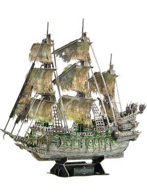 Cubic Fun Uçan Hollandalı Korsan Gemisi LED Işıklı 3D Puzzle 360 Parça