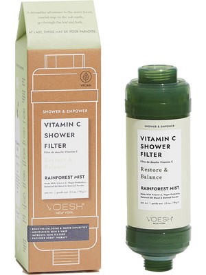 Voesh New York Yağmur Ormanı Kokusu Vitamin C Shower Duş Filtresi