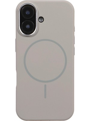 Deercase Kamera Korumalı Darbelere Dayanıklı Premium iPhone 17 Magsafe Uyumlu Bej Telefon Kılıfı