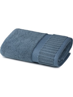 Azur.co Ritim Slate Blue Pamuklu Yüz Havlusu 50 x 76 cm