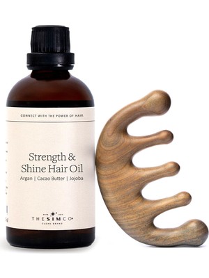 The Sim Co. Hair Growth Duo Hızlı Uzayan Saçlar Için Bakım Yağı 100 ml ve Tarak