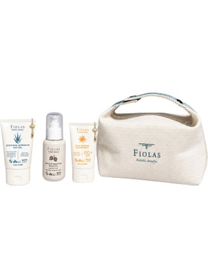 Fiolas Daily Mineral Sun Protect Spf 50+ + Sos Jel +  Roucou Meyveli Bronze Booster Oil + Çanta Seti