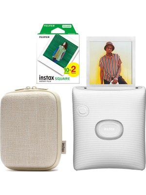Fujifilm Instax Sq Link Beyaz Ex D Akıllı Telefon Yazıcısı ve Hediye Seti 4