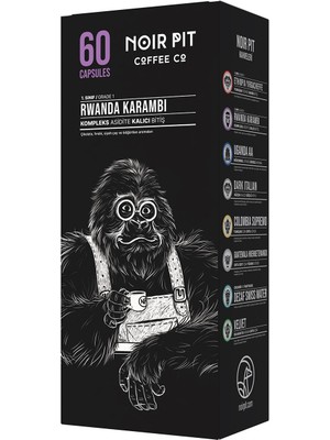 Noir Pit Coffee Co. Rwanda Kapsül Kahve 60 Adet