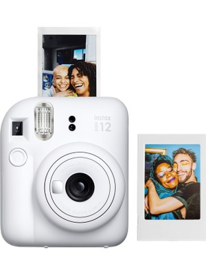 Fujifilm Instax Mini 12 Beyaz Fotoğraf Makinesi + Fotoğraf Çerçeve Seti