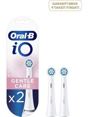 Oral-B Io Gentle Care 2'li Beyaz Diş Fırçası Yedek Başlığı
